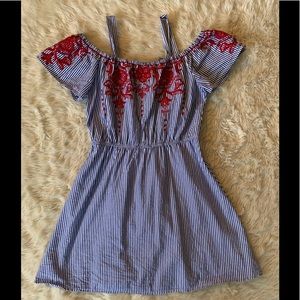 Off the Shoulder Smocked Dress